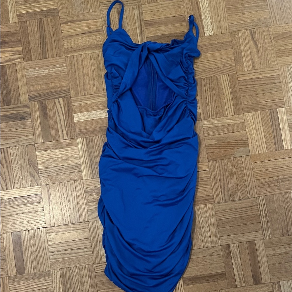 Elegant Blue Sleeveless Dress
